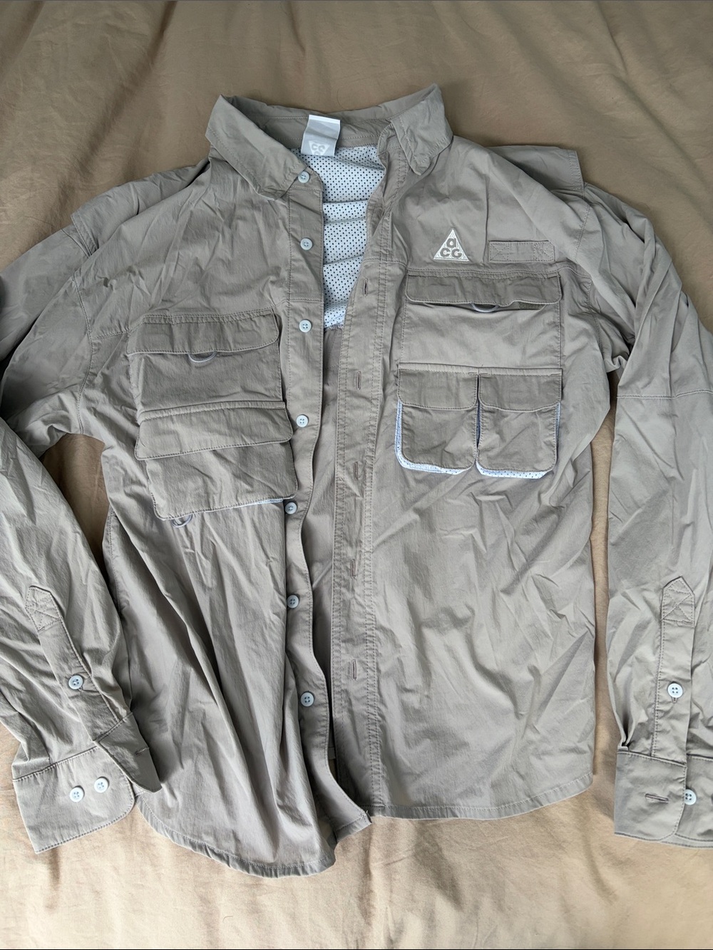 Nike ACG Lightweight Grey Utility Field Shirt Jacket